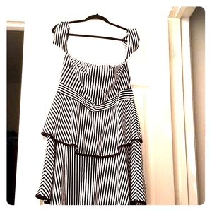 Black and white off shoulder dress FTF dress Size 1